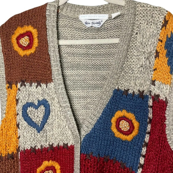 Vintage Two Twenty Handmade Sweater Vest Size XL - Picture 3 of 6